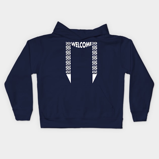 welcome arch Kids Hoodie by creative7